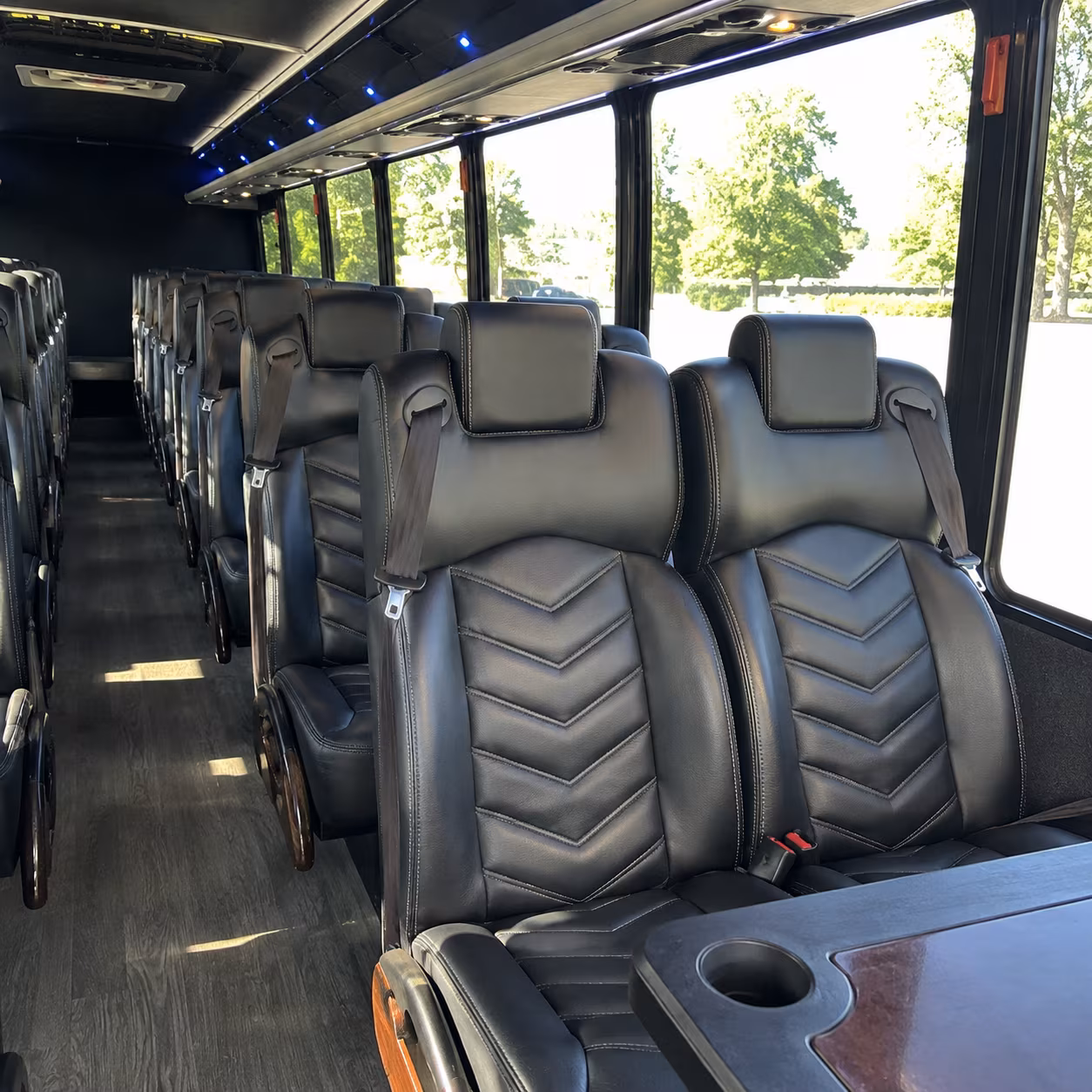 fort worth employee transportation onboard seating